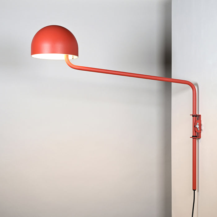 Long armed Officer desk or wall red / white